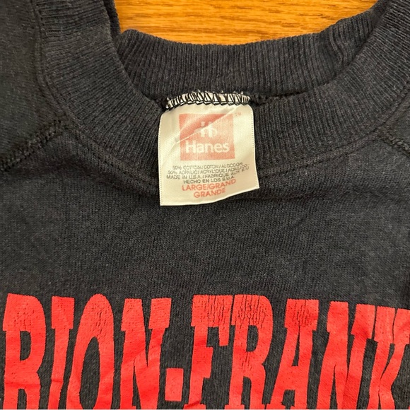 Vintage 80s Tasmanian devil x Marion Franklin Red Devils hanes 50/50 sweatshirt - Picture 3 of 4